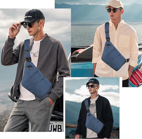 Crossbody Bag for Women and Men, Anti-theft Sling Bag Lightweight Shoulder for Hiking Travel in Saudi Arabia