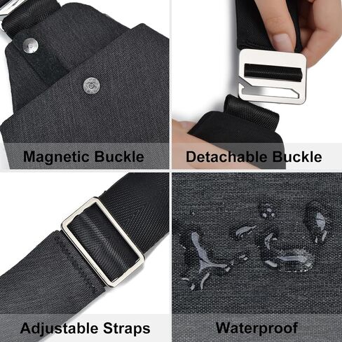 Crossbody Bag for Women and Men, Anti-theft Sling Bag Lightweight Shoulder for Hiking Travel in Saudi Arabia