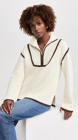 English Factory Women's Quarter Zip Sweatshirt in Saudi Arabia