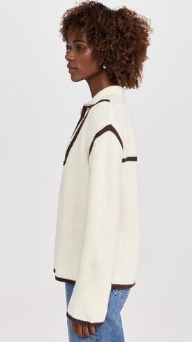 English Factory Women's Quarter Zip Sweatshirt in Saudi Arabia