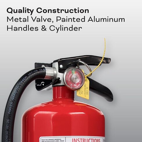 Kidde Fire Extinguisher for Commercial Use, 3-A:40-B:C, 17 Lbs., Refillable & Reusable, Hose & Wall Mount (Included) in Saudi Arabia