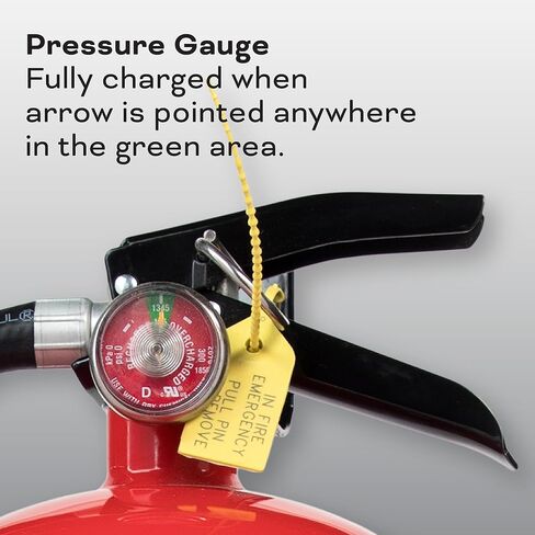 Kidde Fire Extinguisher for Commercial Use, 3-A:40-B:C, 17 Lbs., Refillable & Reusable, Hose & Wall Mount (Included) in Saudi Arabia