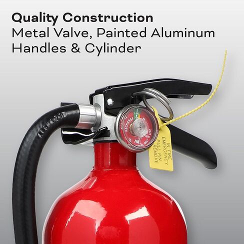 Kidde Fire Extinguisher for Commercial Use, 3-A:40-B:C, 17 Lbs., Refillable & Reusable, Hose & Wall Mount (Included) in Saudi Arabia