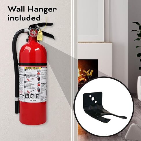 Kidde Fire Extinguisher for Commercial Use, 3-A:40-B:C, 17 Lbs., Refillable & Reusable, Hose & Wall Mount (Included) in Saudi Arabia