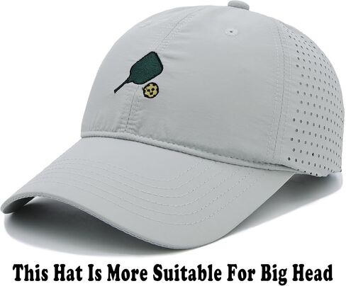 Oversize Quick Drying Pickleball Hat for Big Head, Embroidery Baseball Cap Lightweight Adjustable Sun Hats for Men Women in Saudi Arabia