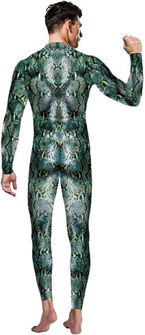 Men's Animal Print Halloween Costume Bodysuit Jumpsuit for Cosplay Party in Kuwait