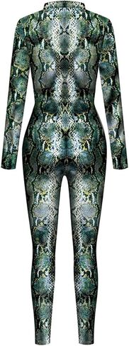 Men's Animal Print Halloween Costume Bodysuit Jumpsuit for Cosplay Party in Kuwait