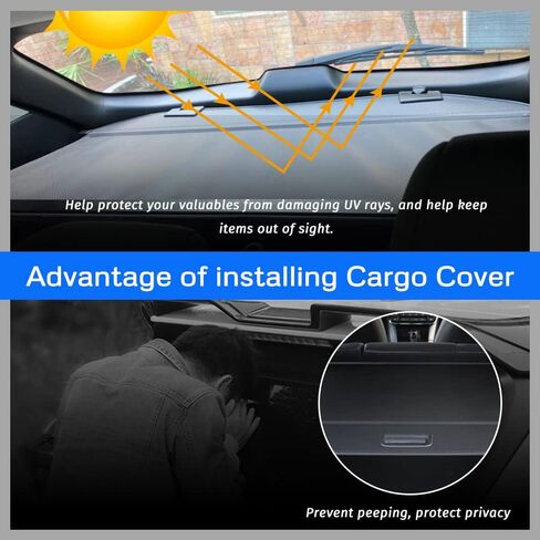 KEDAKEJI Trunk Cargo Cover Compatible with Mazda CX-5 2017 2018 2019 2020 2021 2022 Black Retractable Rear Trunk Shielding Shade New in Saudi Arabia