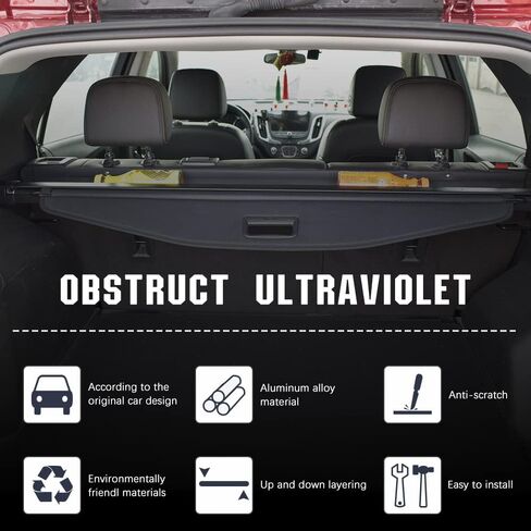 KEDAKEJI Trunk Cargo Cover Compatible with Mazda CX-5 2017 2018 2019 2020 2021 2022 Black Retractable Rear Trunk Shielding Shade New in Saudi Arabia