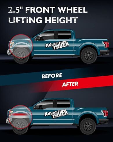 KAX 2.5“ Front Leveling Lift Kit for Ram2500 2014-2023 4WD, Ram3500 2013-2023 4WD, Suspensions Strut Spacers Raise the Front 2.5 inch in Saudi Arabia