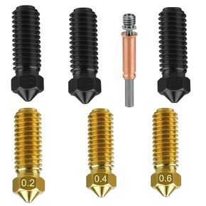Upgrade Hotend for Kobra 3 Combo Print Head Extruder Kit Heater Block Heating Cartridge Thermistor with 0.4MM Hardened Steel Nozzle Silicone Cover for Kobra 3 Pro 3D Printer