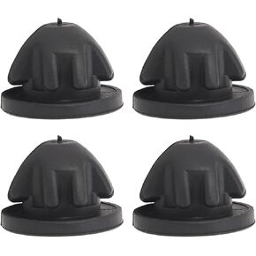 Yctze 4Pcs Engine Cover Mount Bush Bump Stop 11127614138 Engine Covers Trim Rubber Mount Grommet Bush Bump for 1 Series 2 Series 3 Series 4 Series 5 Series(Black)