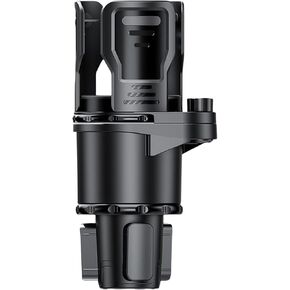 Car Cup Holder Expansion, Black 2-in-1 car Cup Holder Expander, 360° Rotation, Adjustable Base Size, Suitable for Large Water Cups and Various Beverage Cups on The car.(XL)