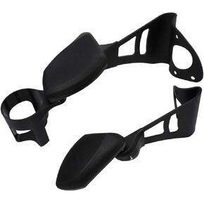 Motorcycle Passenger Armrests with Cup Holder Adjustable Fit for Harley Touring Electra Glides Road Glide Ultra Tri Glides 2014-2024 (Chrome)