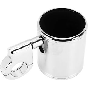 Cup Holder For Motorcycle,Motorcycle Handlebar Cup Holder Chrome Adjustable Universal for ATV 22‑32mm Handle