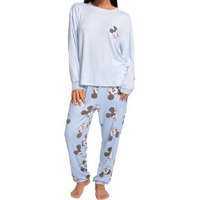 Disney Womens Mickey Mouse Pajamas | Women's Pajama Sets | Warm Cozy Pajamas For Women | Sizes X-Small To X-Large