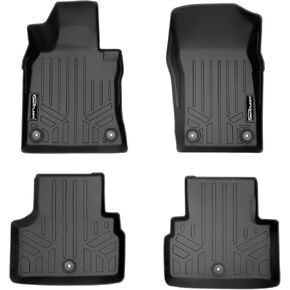 SMARTLINER Custom Fit Floor Mats 2 Row Liner Set Black for 2018-2021 Infiniti Q50