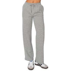 Cali1850 Women's Cloud Nine Fleece Wide Sweatpants – High-Rise Relaxed Boyfriend, Wide Leg, Elastic Drawstring Waistband