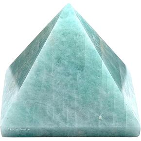 Harmonize Your Space: Amazonite Pyramid (2 Inch, December Birthstone, Sagittarius Gemstone, Throat Chakra)
