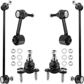 BOXI (Set of 6) Front Lower Ball Joints + Sway Bar End Links fit for Audi A3 Quattro 2013 AWD Models Only/for Volkswagen CC 2009-2013 / for VW Passat 2006-2010 / K80478 K80482 K500016 K500030