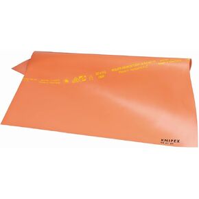 KNIPEX Tools - Rubber Insulating Mat, 40" x 40", 1000V Insulated (986710) , Red