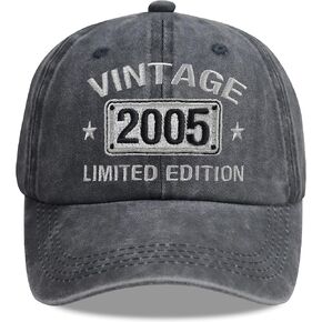 Vintage 2005 1995 1985 1975 1965 1955 1945 1935 1925 Limited Edition Embroidered Adjustable Baseball Cap
