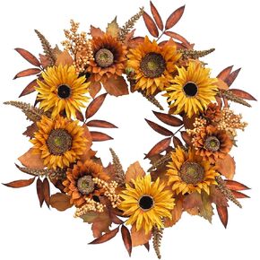 Wreaths for Front Door, WELL KNOWN Spring Wreath for Front Door,Peony Wreath as Front Door Decor, Hot Pink Wall Hanging Home Decor in Kuwait