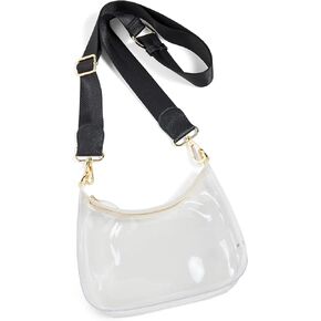 Stoney Clover Lane Women's Clear Curved Crossbody Bag
