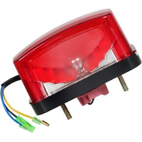 Rear Taillight Lens Bulb Replacement for Yamaha Blaster 200 Banshee 350 Kodiak 700 Grizzly 700 Warrior 350 YFZ450 5KM-8472C-10-00