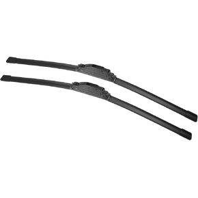 X AUTOHAUX 2pcs 22"+22" Silicone Front Windshield Wiper Blade for Land Rover Discovery Sport 2015-2020 Windscreen Wiper OE Replacement Set All-Seasons J/U Hook