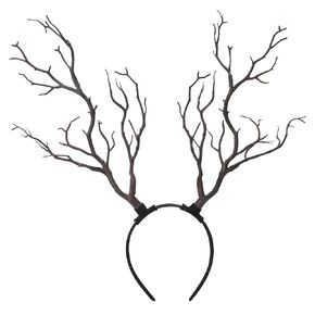 MOSTORY Tree Branch Antler Headband - Brown Woodland Costume Branch Headband Rustic Large Forest Antler Headpiece for Adult Halloween Renaissance Renfaire Cosplay Fantasy Photo Shoot