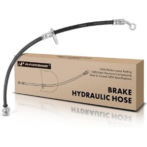 A-Premium Front Driver Brake Hydraulic Hose Compatible with Select Honda Models - Crosstour 2012-2015, Accord Crosstour 2010-2011 - Replace# 01465TP6A00