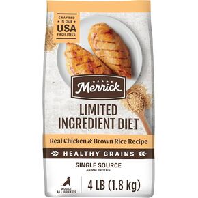 Merrick Limited Ingredient Diet Grain Free Dry Dog Food, Premium And Healthy Kibble, Salmon And Sweet Potato - 22.0 lb. Bag