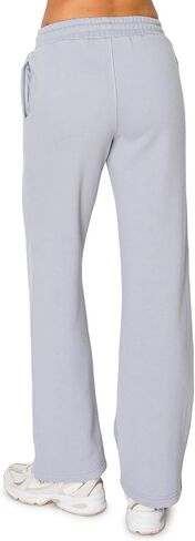 Cali1850 Women's Cloud Nine Fleece Wide Sweatpants – High-Rise Relaxed Boyfriend, Wide Leg, Elastic Drawstring Waistband in Saudi Arabia