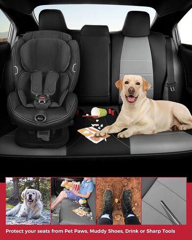 FREESOO for Toyota Corolla Cross Seat Covers L LE XLE 2022 2023 2024, Custom Car Seat Covers Full Set, Luxury Leather Seat Covers for SUV, Waterproof Car Seat Cover, Black Gray Not for Hybrid in Kuwait