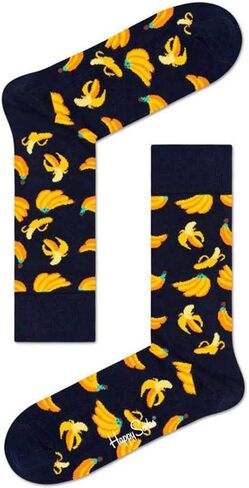 Happy Socks Banana Socks, Black/yellow in Saudi Arabia