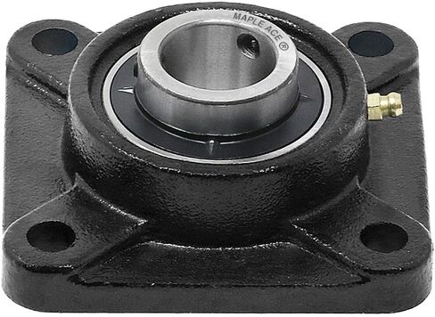 MAPLE ACE UCF205-16 Square Flange Bearing 1" Bore, 4-Bolt Self-Aligning, Solid Base, Heavy Duty (Qty 2) in Kuwait