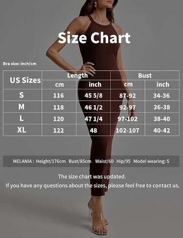 ANYFITTING Women's Built in Bra Halter Dress Bodycon Maxi Long Ribbed Sleeveless Casual Lounge Dresses in Saudi Arabia