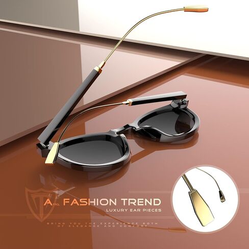 ATTCL Womens Round Classic Polarized Sunglasses for Women Retro Trendy UV400 Sunnies in Kuwait