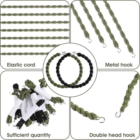 20pcs Boot Blousers Military, Elastic Boot Bands Army Leg Strap Military Blousing Straps with Metal Hook for Pants Men and Women in Saudi Arabia