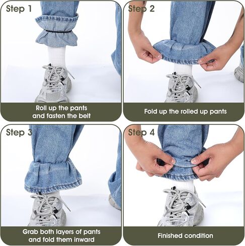 20pcs Boot Blousers Military, Elastic Boot Bands Army Leg Strap Military Blousing Straps with Metal Hook for Pants Men and Women in Saudi Arabia