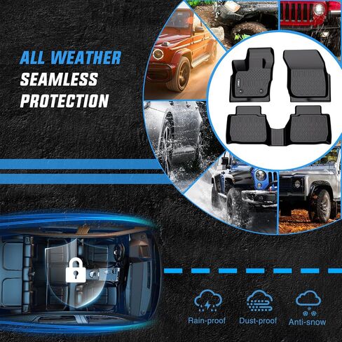Nilight TPE Floor Mats for Ford Fusion Lincoln MKZ 2017 2018 2019 2020,All Weather Custom Fit Heavy Duty Floor Liners in Saudi Arabia