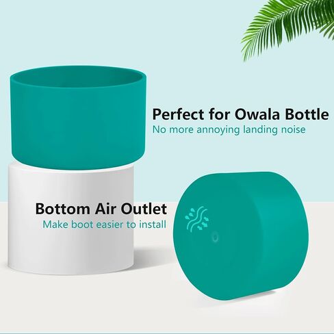 قطعتان من حذاء Owala من السيليكون متوافق مع زجاجة مياه Owala سعة 32 أونصة، غطاء سفلي مطاطي من Owala مضاد للانزلاق وإكسسوارات Owala in Saudi Arabia