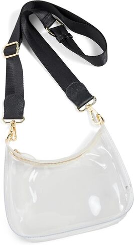 Stoney Clover Lane Women's Clear Curved Crossbody Bag in Saudi Arabia