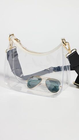 Stoney Clover Lane Women's Clear Curved Crossbody Bag in Saudi Arabia