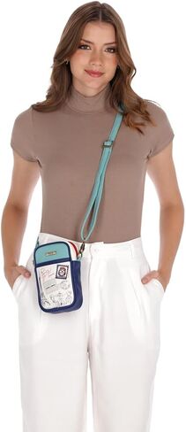 VINTRO Vegan Leather Crossbody Bag - Shoulder Bag with Easy-Access Zipper Pocket, Detachable Strap, Perfect for Daily Use in Saudi Arabia