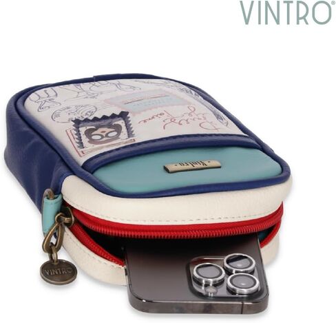 VINTRO Vegan Leather Crossbody Bag - Shoulder Bag with Easy-Access Zipper Pocket, Detachable Strap, Perfect for Daily Use in Saudi Arabia