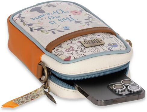 VINTRO Vegan Leather Crossbody Bag - Shoulder Bag with Easy-Access Zipper Pocket, Detachable Strap, Perfect for Daily Use in Saudi Arabia