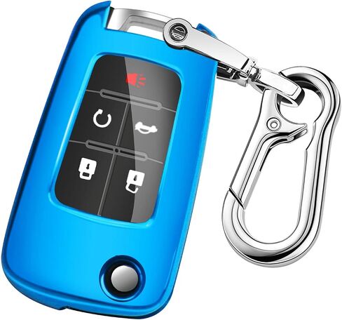 QBUC for Chevy Key Fob Cover With Keychain for Chevrolet Malibu Cruze Camaro Volt Equinox Sonic Impala Buick Regal Encore in Saudi Arabia