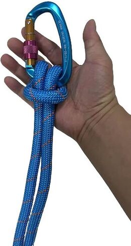 15-224 Double Braided Arborist Rope 0.55in. x 50ft. 8400 Lbs Breaking Strength Static Rope for Tree Work, Camping, Halyard, Swing, Sailing, Blue in Kuwait